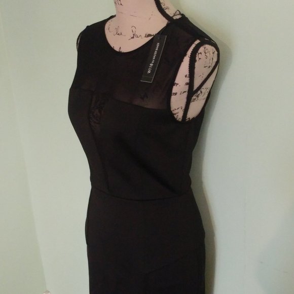 NWT W118 BY WALTER BAKER BLACK GRADY DRESS SZ SM - Picture 4 of 6